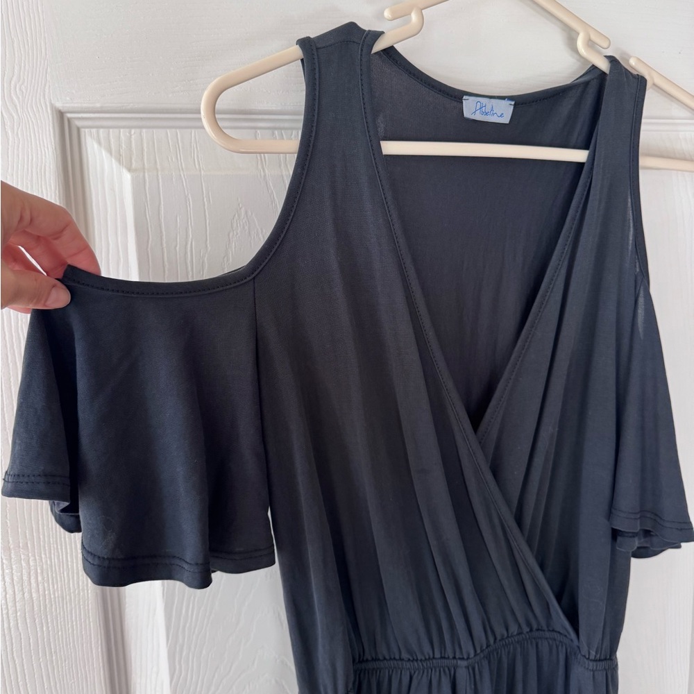 Abbeline gray black romper - Picture 3 of 4